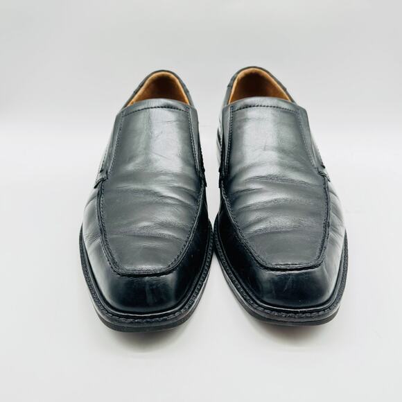 Ecco Shoes Mens EU 47 US 13 Black Leather Driving Loafers Slip On Casual Comfort - Picture 9 of 13